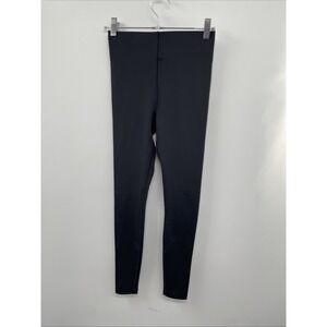 Savage x Fenty Sport Leggings Women Small Black Stretch Pintucked Activewear NWT